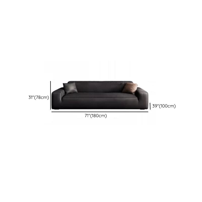 Midnight Black/White Standard Sofa/Loveseat with Armrest for Drawing Room - image 10