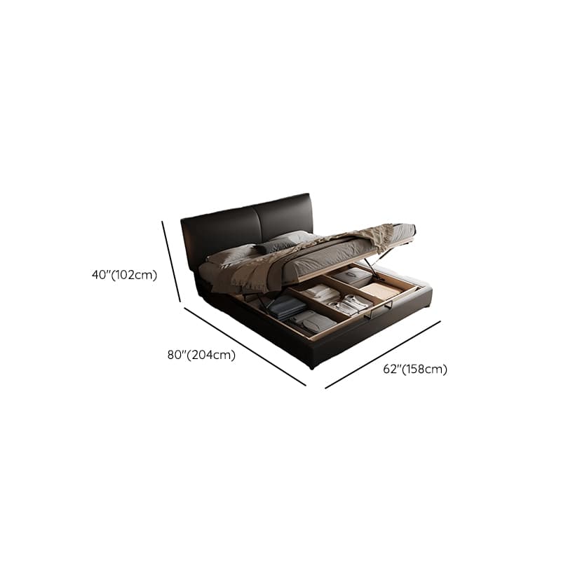 Solid Color Storage Bed/Platform Bed with Pine Wood Frame for Living Room - image 11