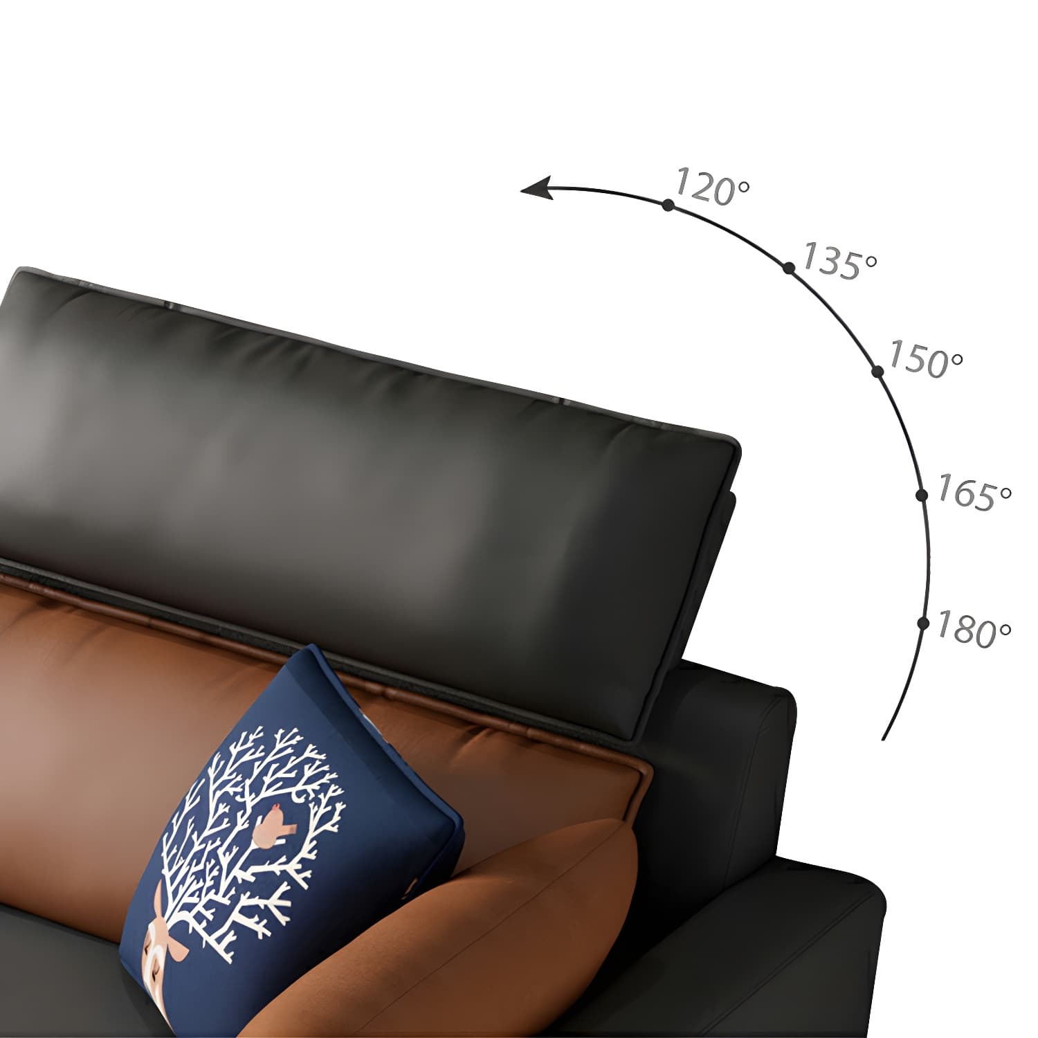 Modern Wood Frame L-Shape Sectional Sofa Chaise with Tech Cloth Upholstery - image 20