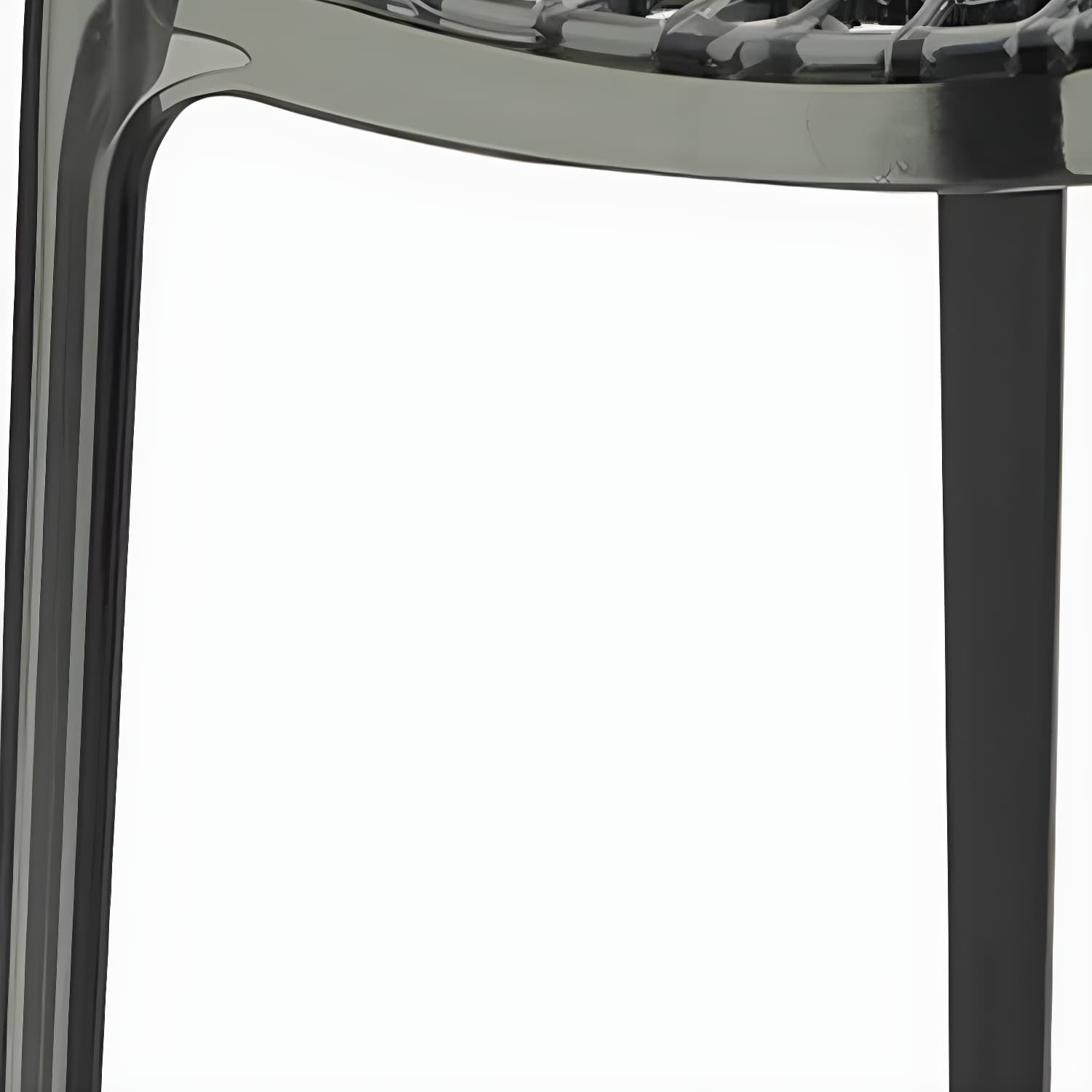 Scandinavian Style Plastic Side Chair with Armless Design Suitable for Kitchen & Dining - image 11