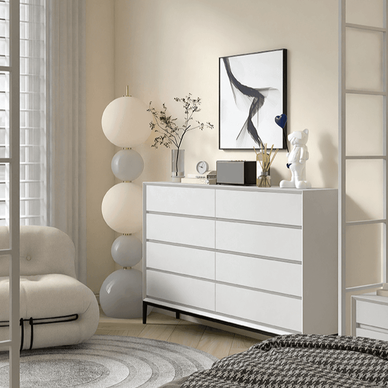 Trendy Raw Wood Console Dresser, Horizontal with 8 Drawers - image 18