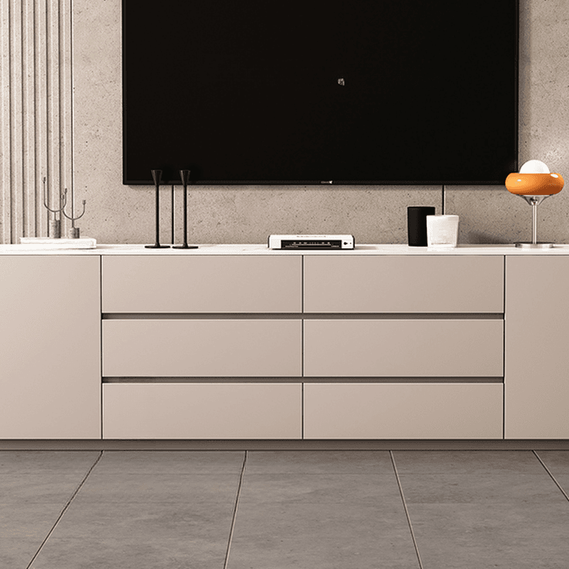 2-Door & 6 Drawers Rectangular TV Stand with Changeable Shelf for Sitting Room, 3 Tiers - image 14
