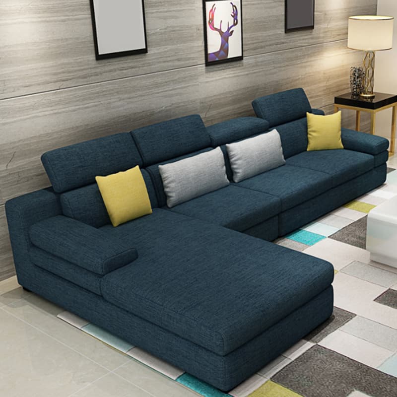 Modern L-Shaped Left Orientation Sectional Sofa in Large Size - image 15