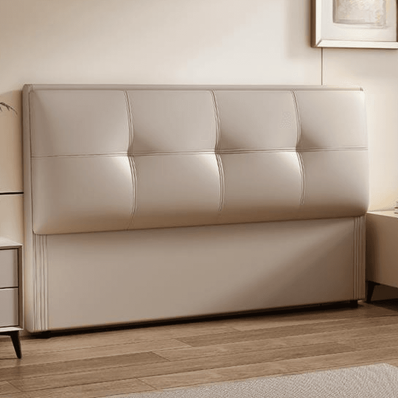 Art Deco Style Panel Headboard with No Distressing, Decorative-stitched Tufting, Rectangle Shape for Queen/Full/Twin XL Bed, Sponge Upholstery Fill, Standard Height