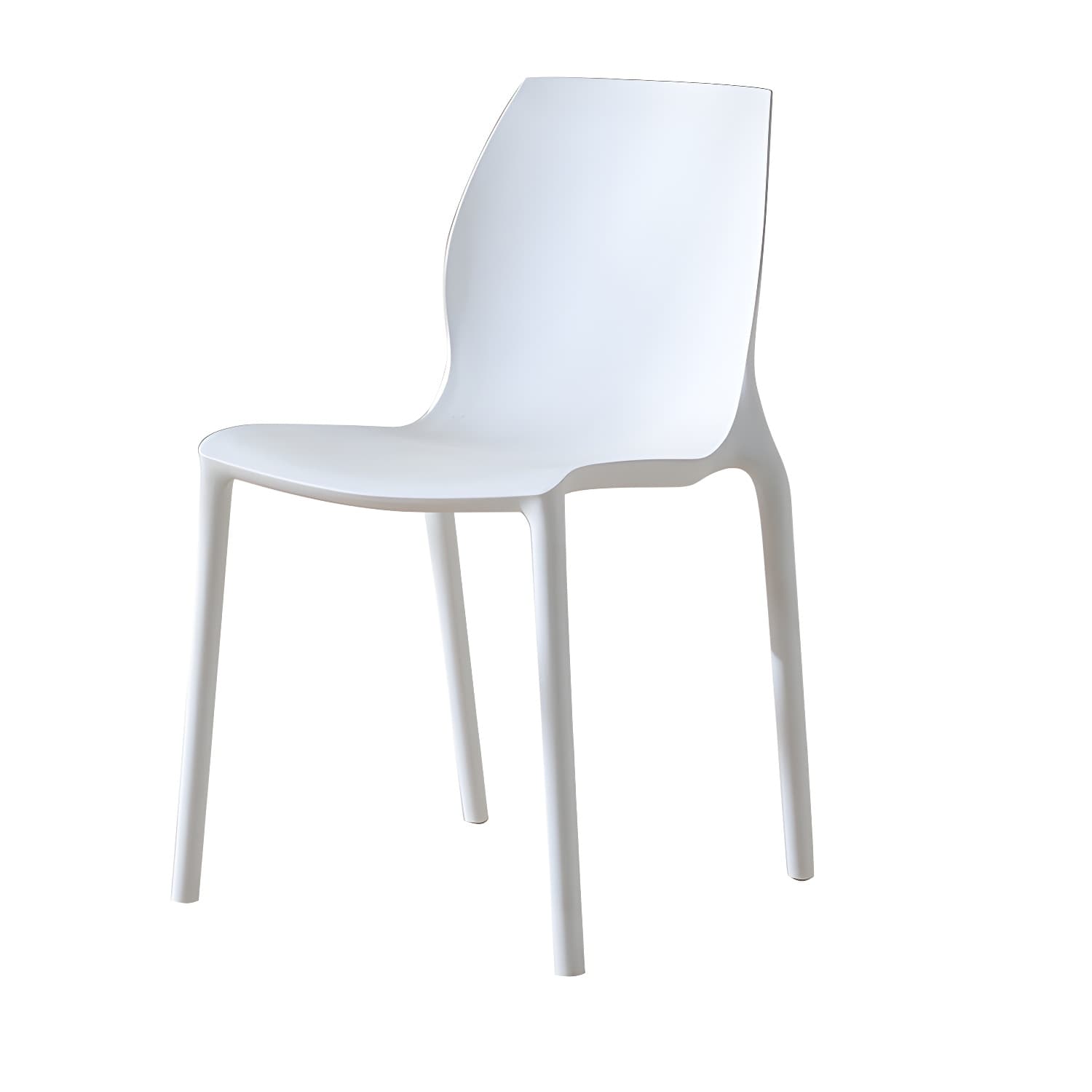 Contemporary Plastic Dining Room Chair Multicolor Stackable Side Chair - image 7