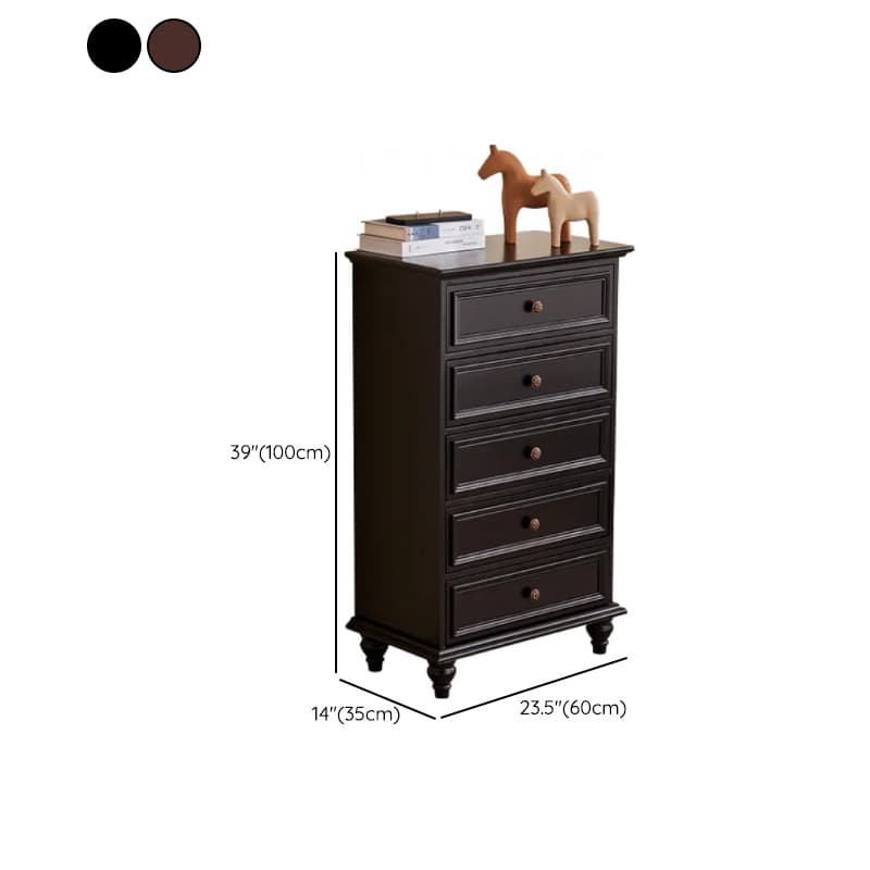 Casual Raw Wood Console Dresser/Semainier with 5/7/9 Drawers in Horizontal/Vertical Orientation - image 12