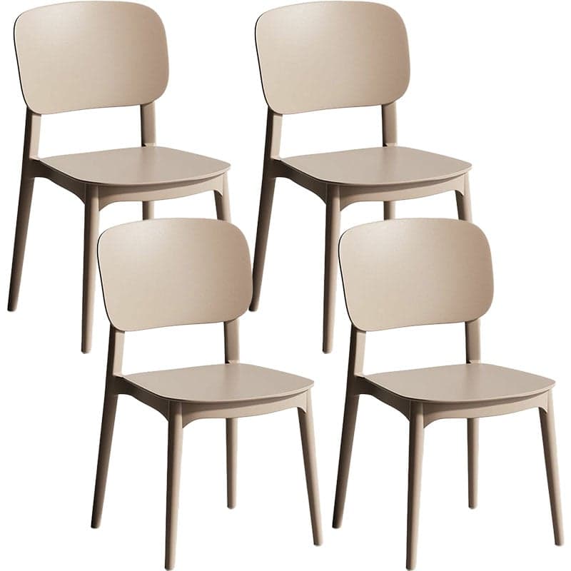 Scandinavian Style Stackable Kitchen&Dining Chair, Plastic and Non-Upholstered - image 4