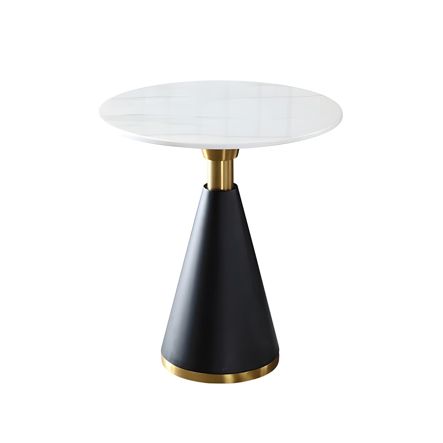 Metal Traditional Luxury Round Table Marble Top Indoor Table with Pedestal - image 13