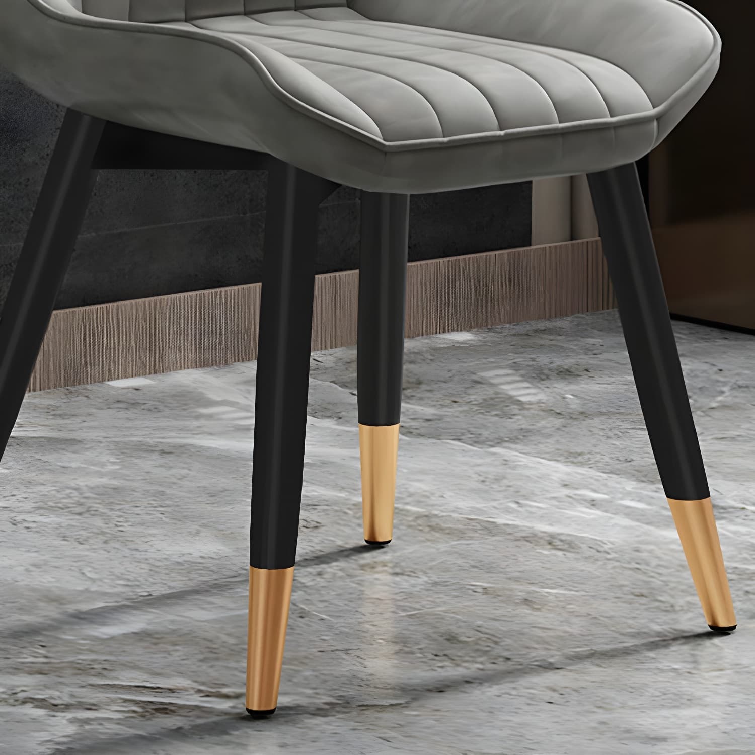 Glam Faux Leather Dining Chair Parsons Chair in Matte Finish for Home - image 14
