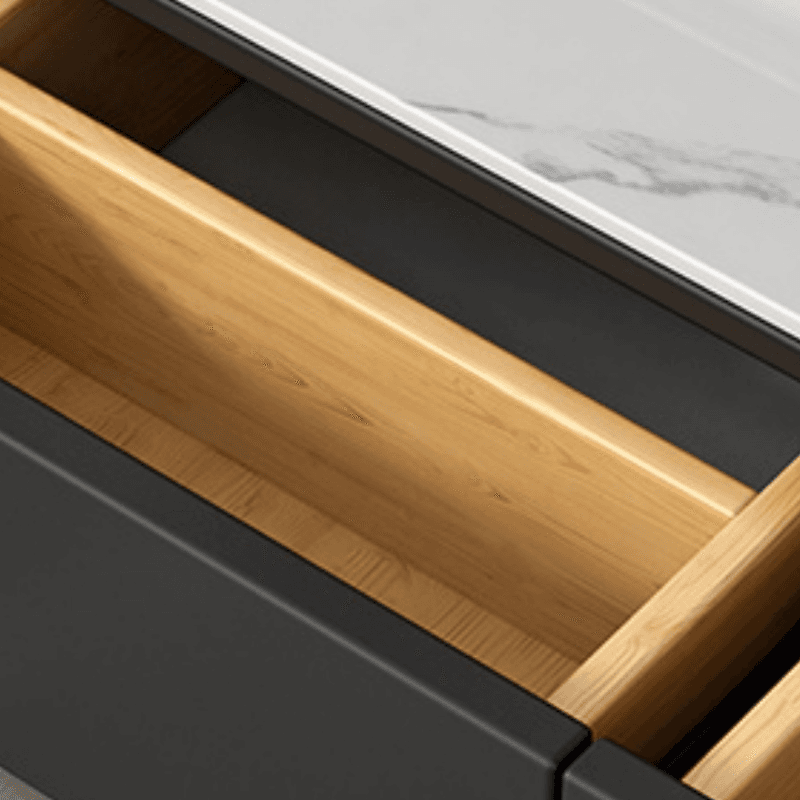 Modern Stone TV Stand with 4 Drawers/3 Drawers/6-Drawer and Cable Management - image 8
