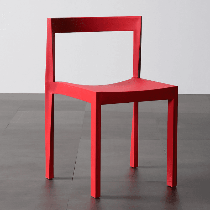 Casual Polymer Compound Dark Blue/Emerald Green/Rose Uncovered Back Side Chair, Pileable - image 6