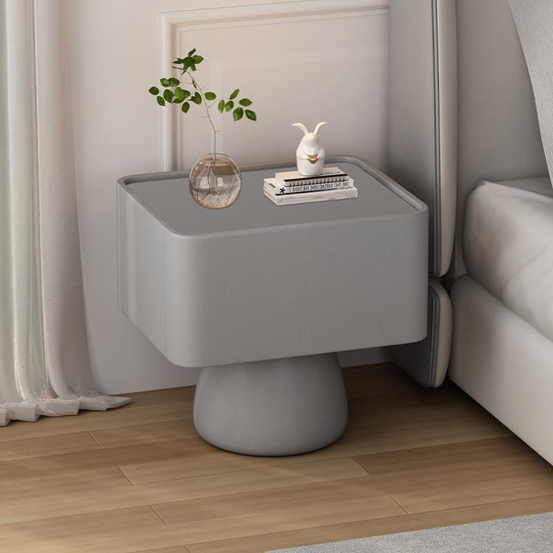 Trendy Drawer Storage Bedside Table with 1 Drawer and Pine Wood Countertop
