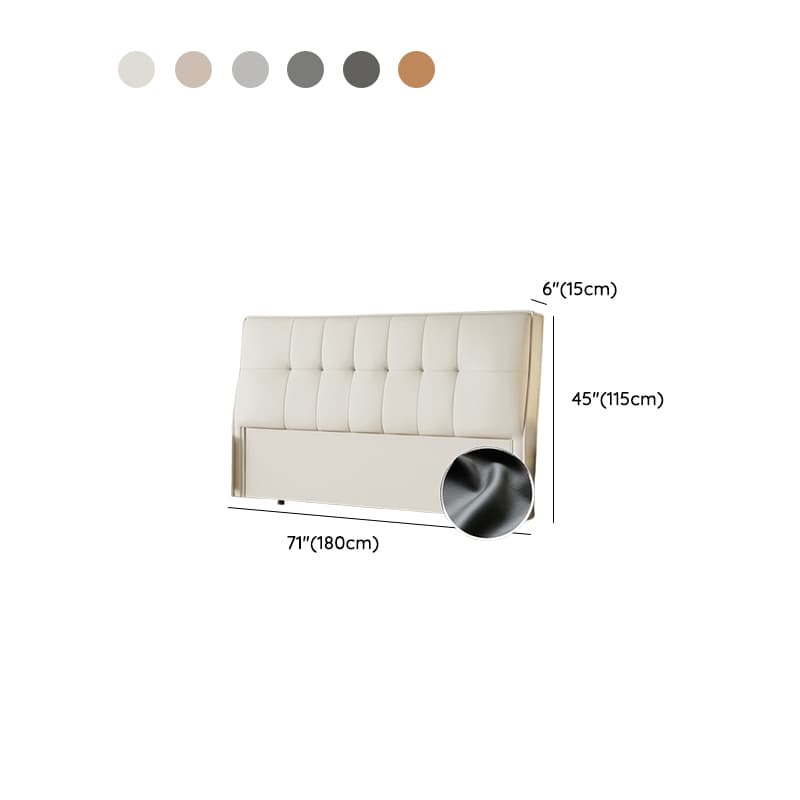 Simplistic Style Panel Headboard with No Distressing, Piled Tufted Rectangular Shape for Queen/Twin/Full Bed, Featuring Sponge Upholstery and Standard Height - image 13