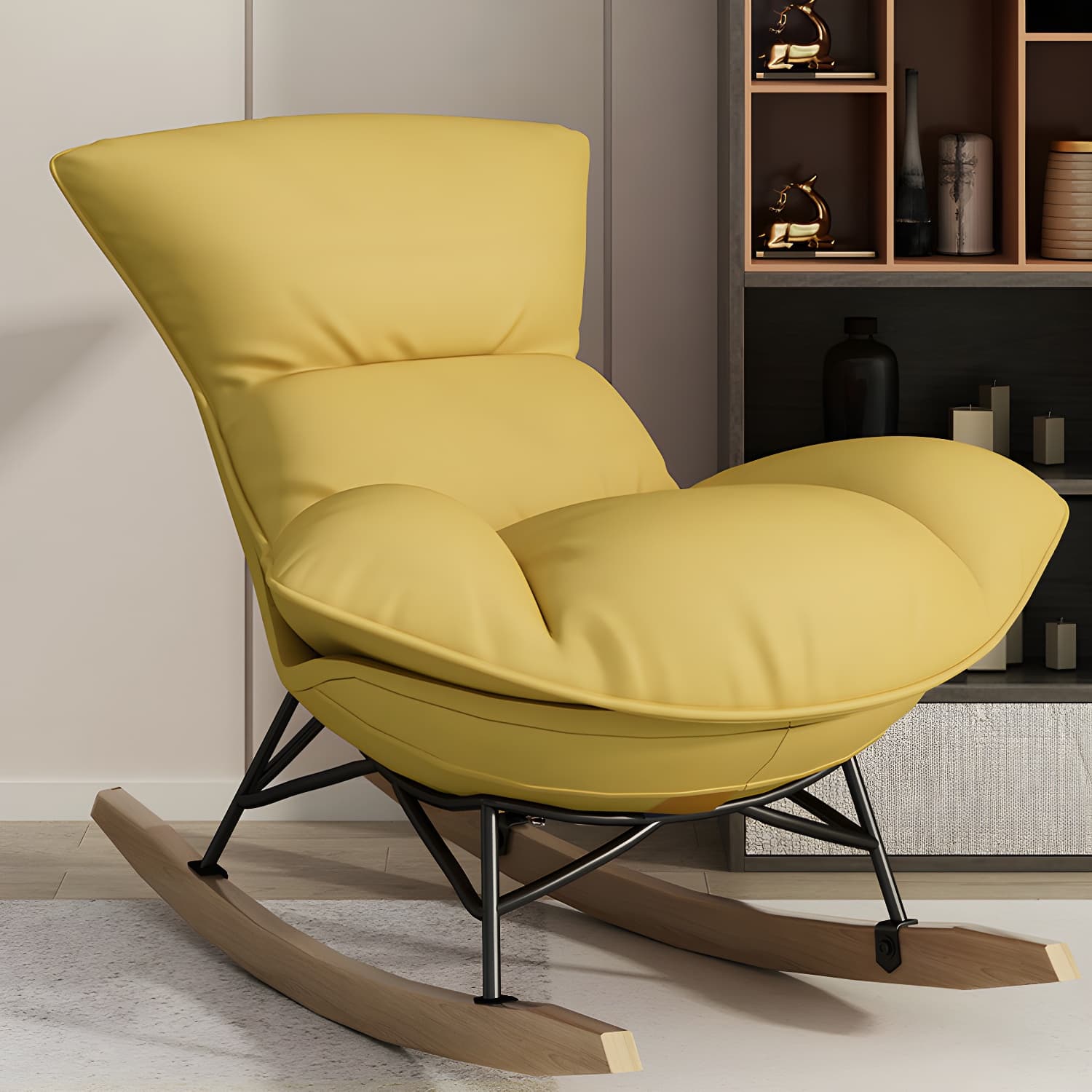 Nursery Sofa Rocking Chair Indoor Rocking Chair for Living Room and Bedroom - image 9