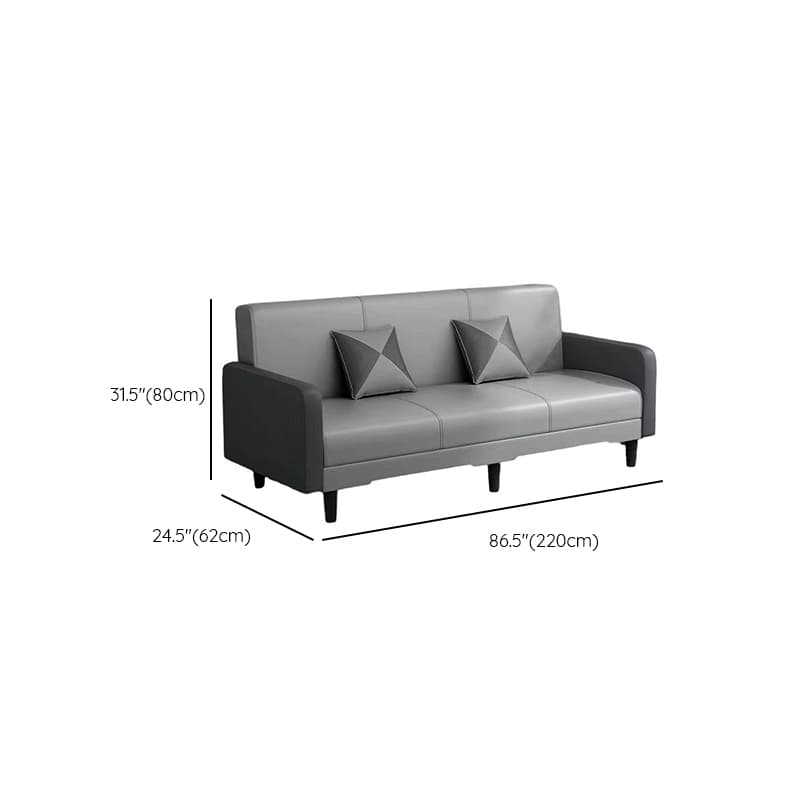 Drawing Room Gray/Light Brown/Off-White Standard Sofa with Armrest - image 19