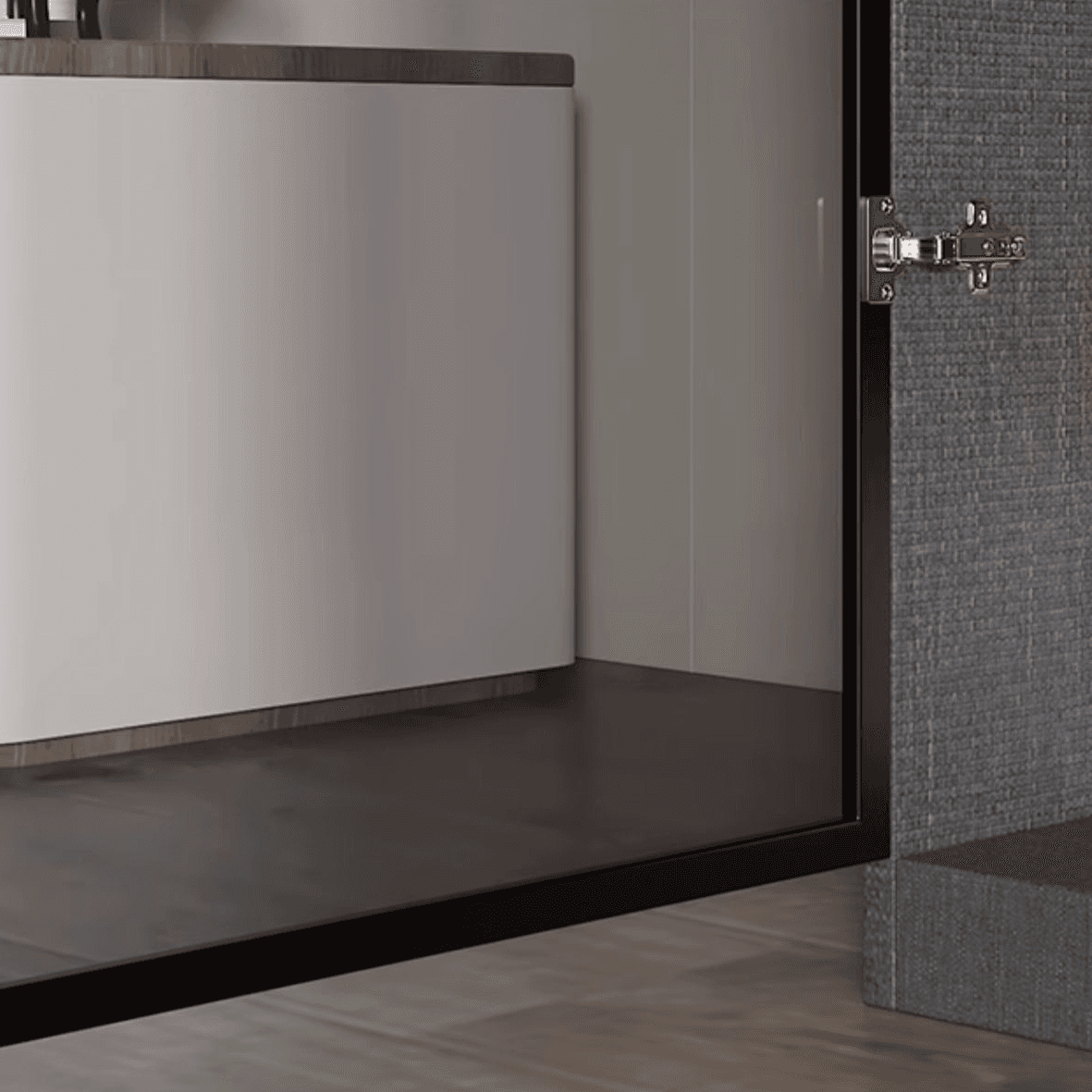 Ink Casual Lumber Wardrobe with Soft Close Door, Interior Shelves, and Hanging Rod - image 9