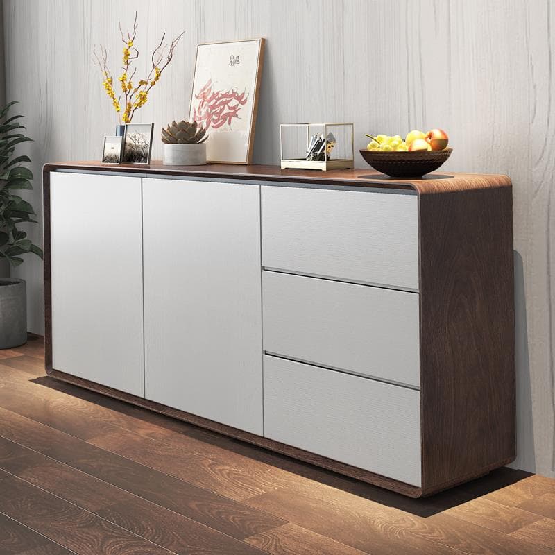 1 Shelf & 2 Doors & 3 Drawers Wood Standard/Narrow Sideboard with Closet & Kitchen Cupboards - image 7