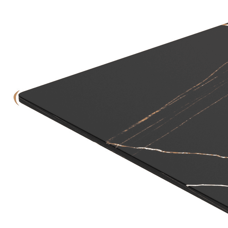 Casual Dining Table with Sintered Stone Top, Fixed Table, Scratch-shielded, for 2/4 People - image 8