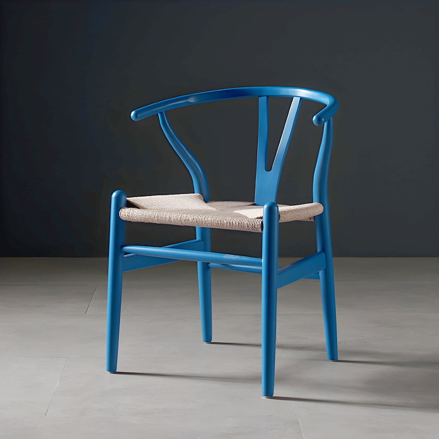 Scandinavian Style Wood Dining Chair Dining Room Wishbone Chair with Arm - image 3