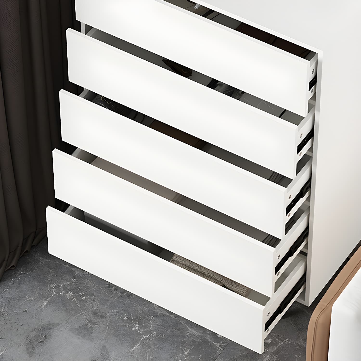 13.65-inch W Modern Storage Chest Dresser Manufactured Wood Storage Chest - image 13