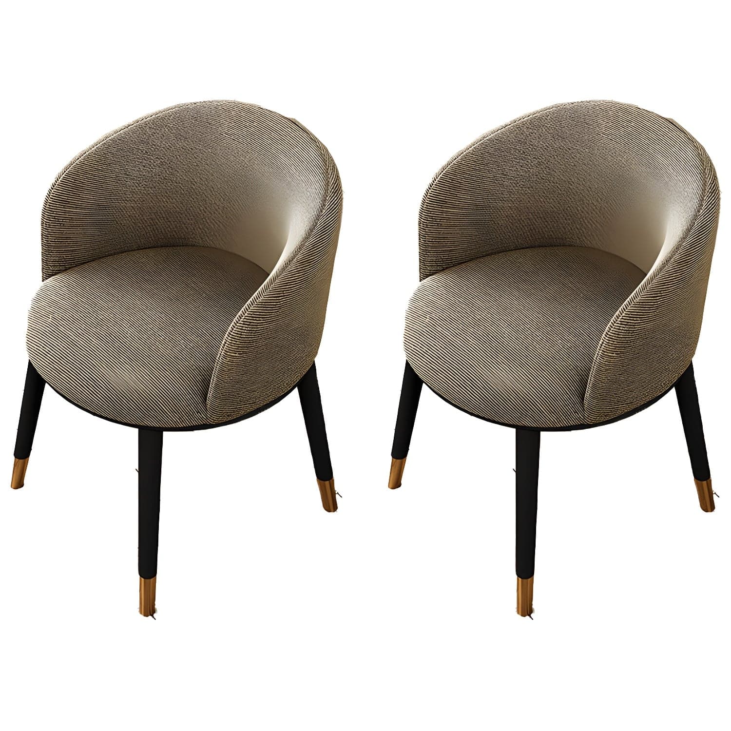 Contemporary Leather Home Arm Chair Solid Back Matte Finish Dining Chair - image 13