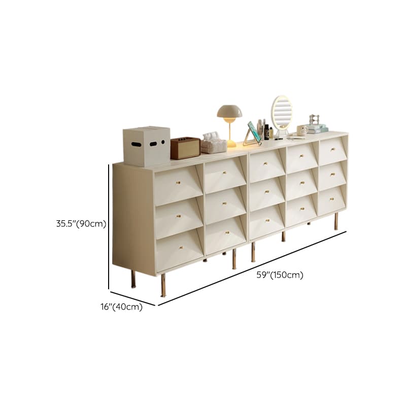 Chalk Casual Composite Wood Semainier for Sleeping Quarters with 9 Drawers/6 Drawers Horizontal/Vertical - image 9