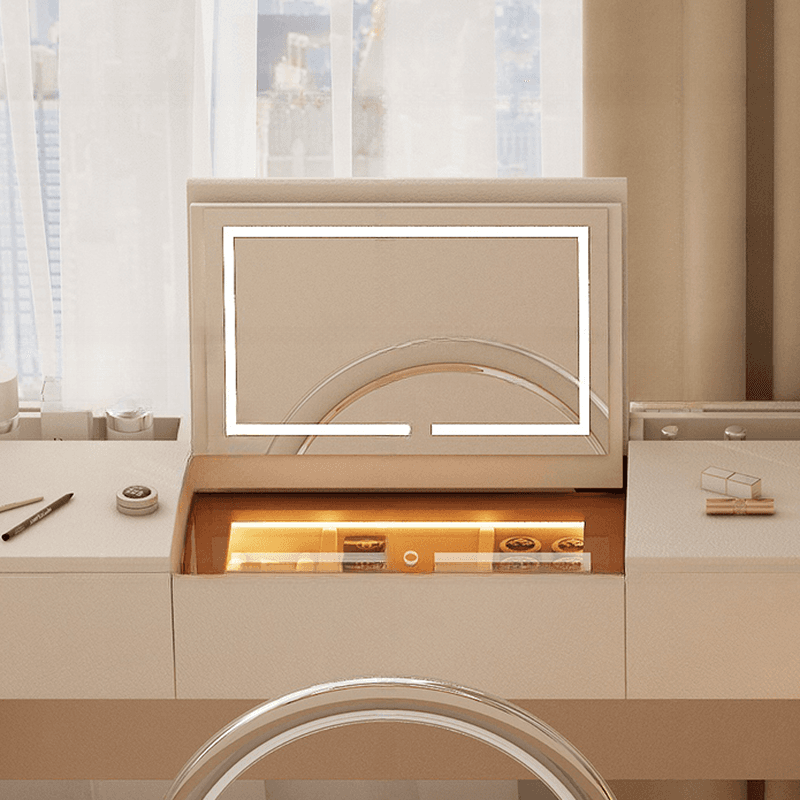 Lumber Vanity Set with Illumination Light, Scalable, Dividers, 2-in-1, Adjustable Touch and Brightness - image 9