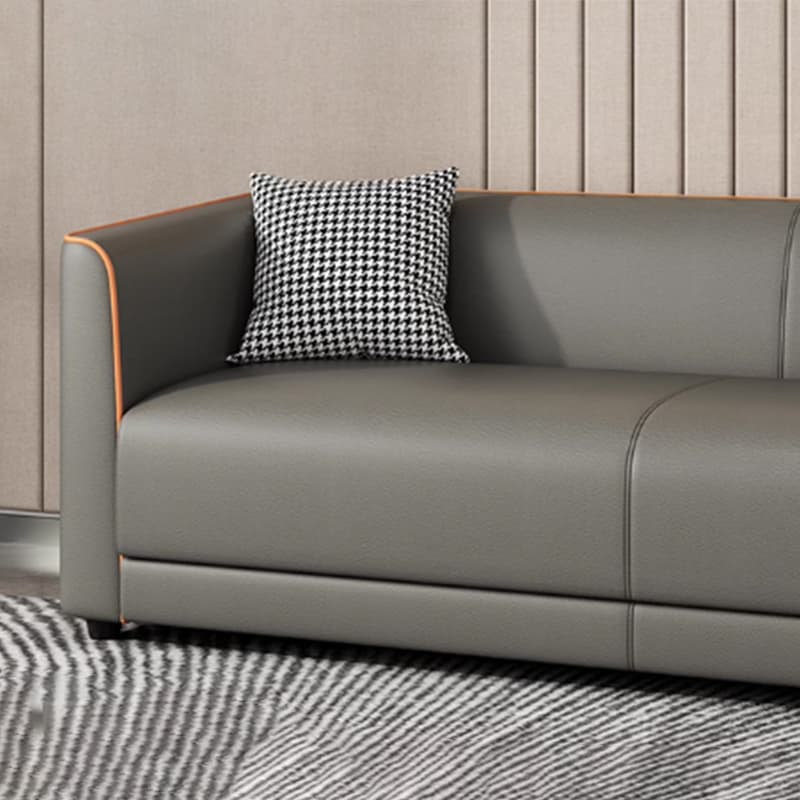 Dove Grey/Lime Green/Apricot Color Standard Sofa with Concealed Support for Parlor - image 20