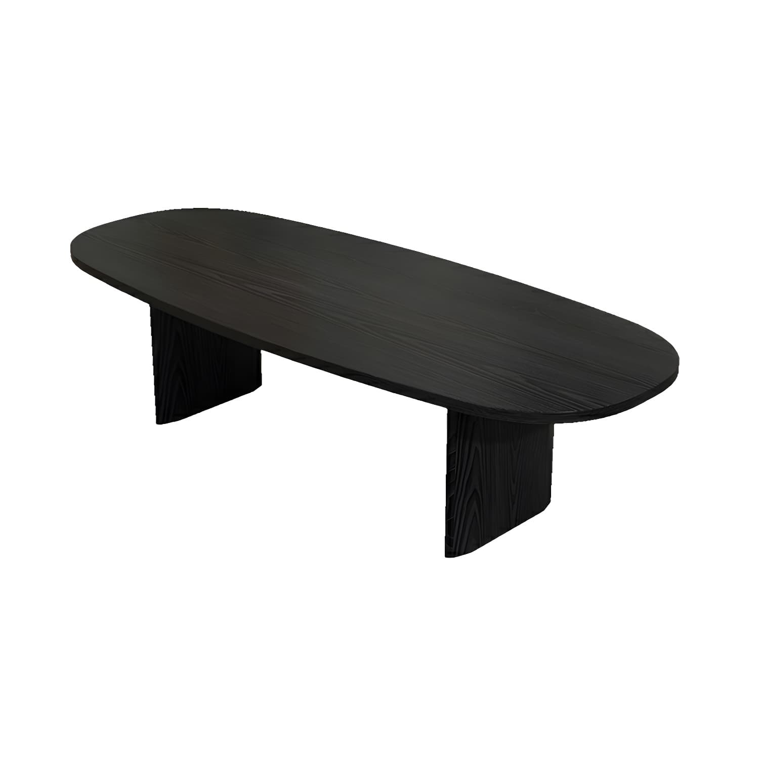 Rectangular Modern Coffee Table with Wood Base - Non-Upholstered - image 9