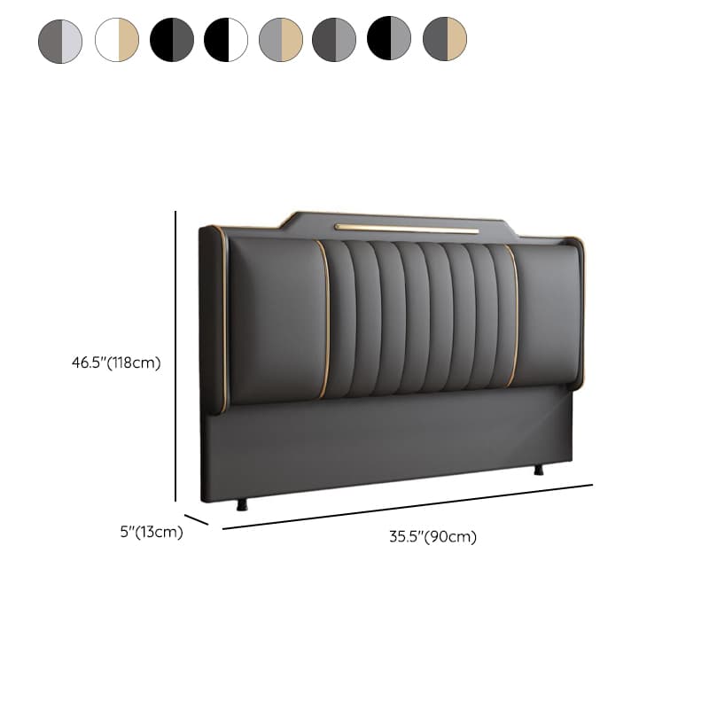 Modish Style Panel Headboard in Pine Wood with No Distressing, Rectangle Shape for Full/Twin/King Bed, Featuring Sponge Upholstery Fill and Standard Height - image 15