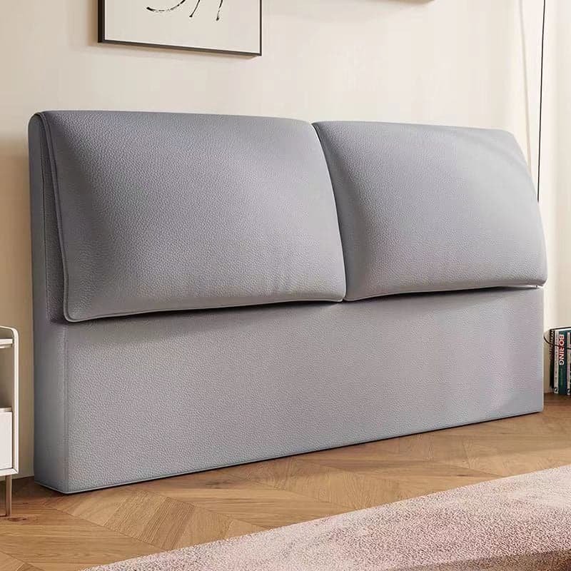 Trendy Panel Headboard in Natural Wood with No Distressing, Rectangle Shape for King/Queen/Full Bed, Cotton Upholstery, Standard Height - image 4