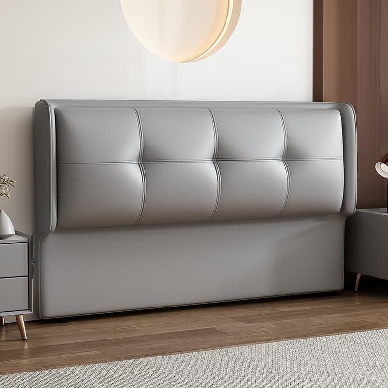 Simplistic Wingback Headboard with No Distressing, Piled Tufted Rectangular Design for King/Queen/Full Bed, Featuring Sponge Upholstery and Standard Height - image 4