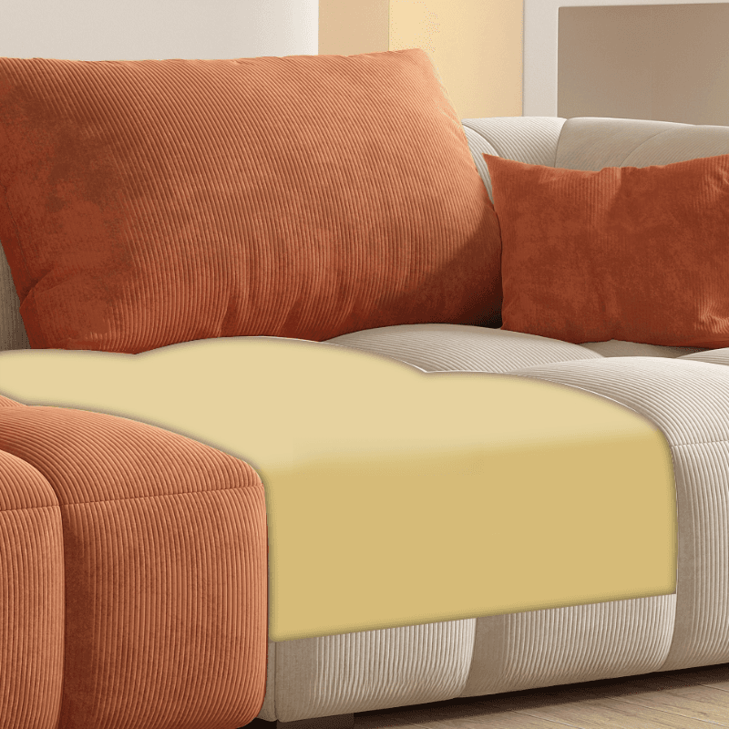 Grey/Lime Green/Ivory Sofa Couch with Concealed Support - image 14