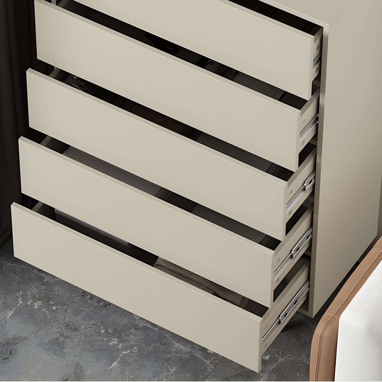 9.37"/47.24" Tall Wooden Chest, Rectangle Accent Chest with Drawers - image 14