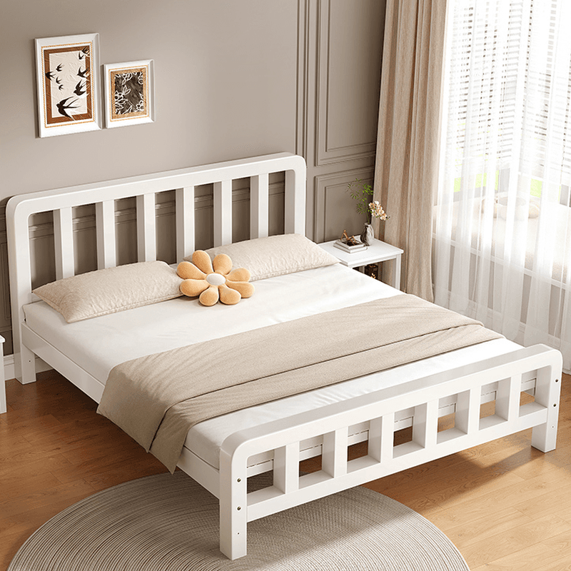 Solid Color Steel Slat Bed for Living Room - image 3