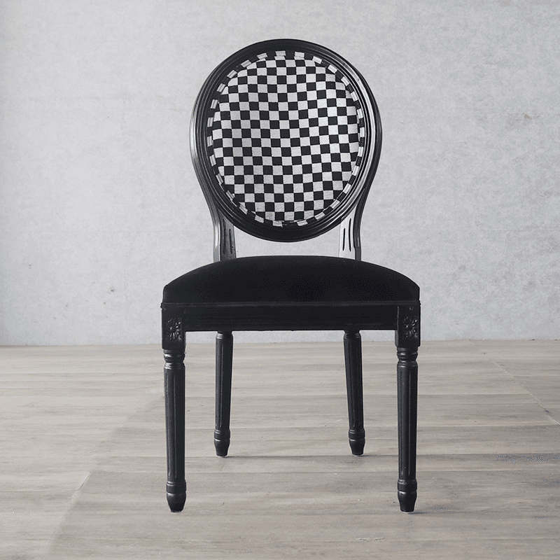 Victorian Style Side Chair with King Louis Back and Bordered Frame, Balanced Stability - image 6