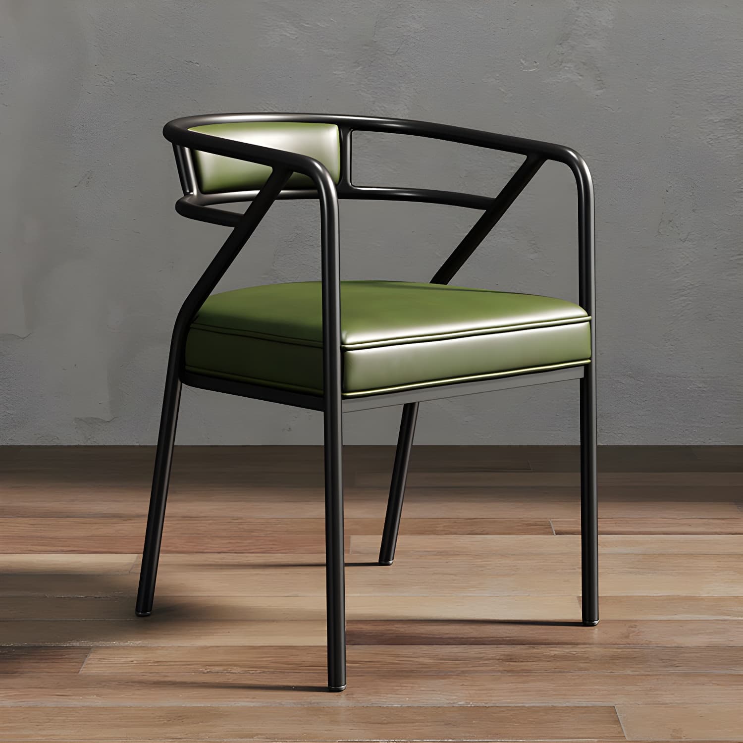 Glam Dining Chair Open Back Upholstered Dining Side Chair with Metal Legs - image 32