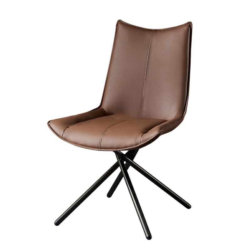 Leather Stable Framed Armless Chair with Foot Pads Restaurant - image 12