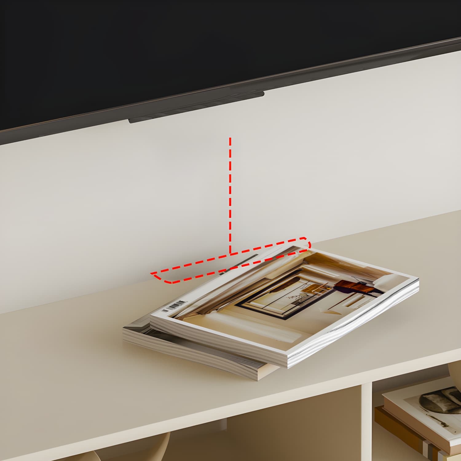 Contemporary TV Media Console Floating TV Stand Console with Drawers - image 6