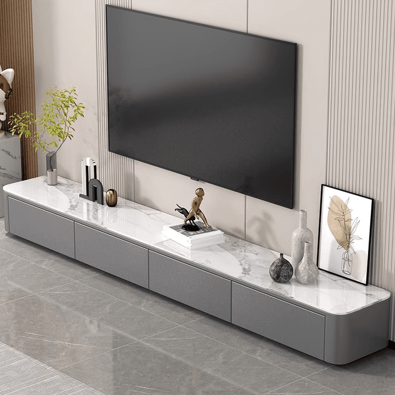 Casual Sintered Stone TV Stand with Multiple Drawer Options - image 7