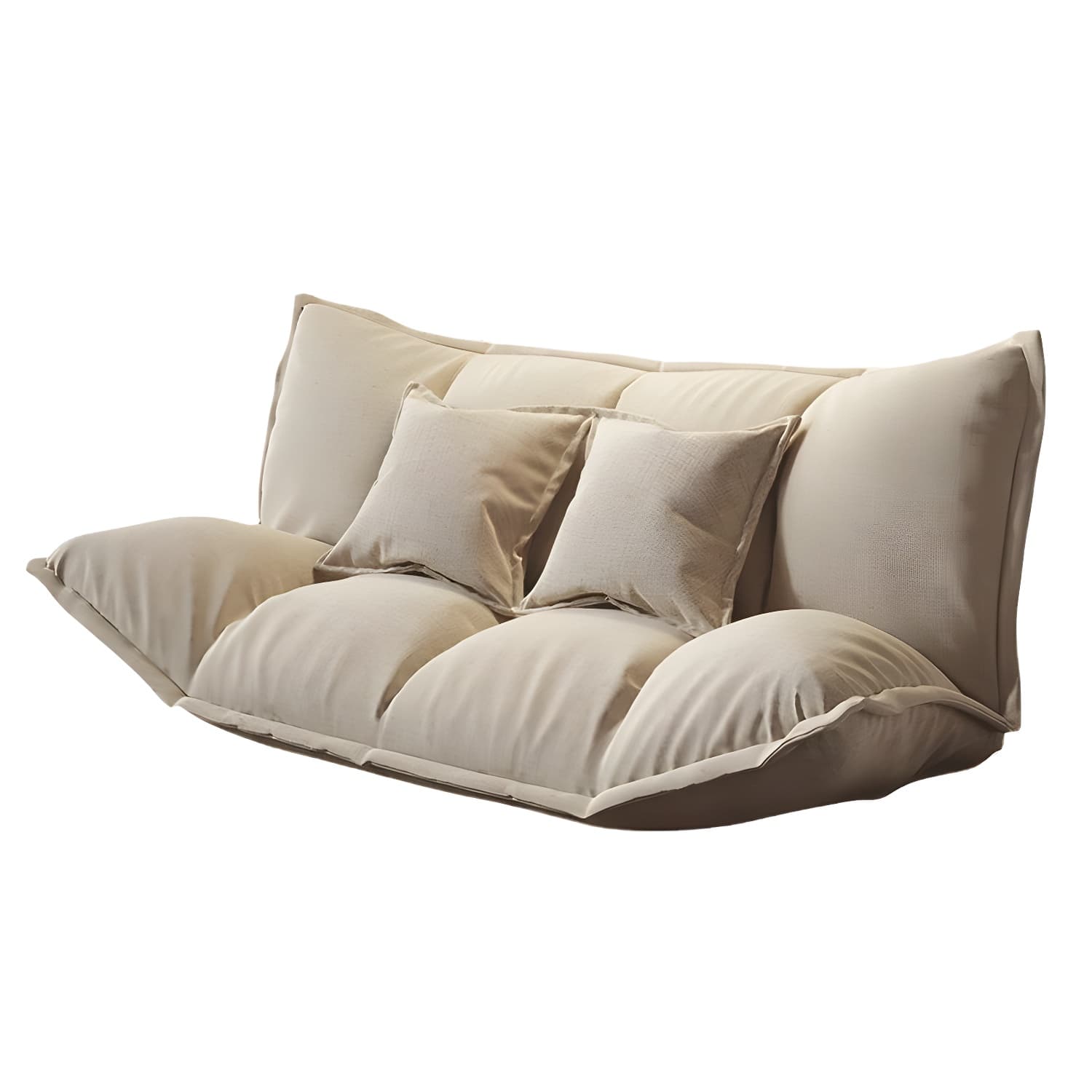 Modern Tight Back Convertible Sleeper Sofa Fabric Armless Solid Color Sofa - image 11