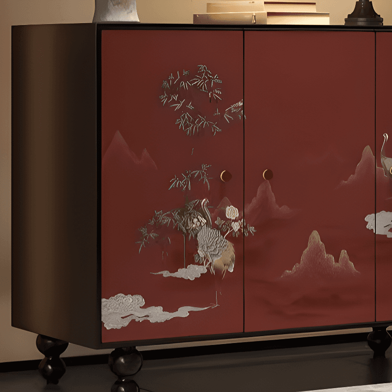Trendy Rectangle Standalone Accent Cabinet in Ink with Manufactured Wood and Cabinet Knobs - image 17
