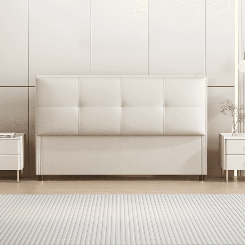 Modern Simple Style Panel Headboard with No Distressing, Piled Tufted Rectangle Design for King/Queen/Full Bed, Featuring Sponge Upholstery and Standard Height - image 6