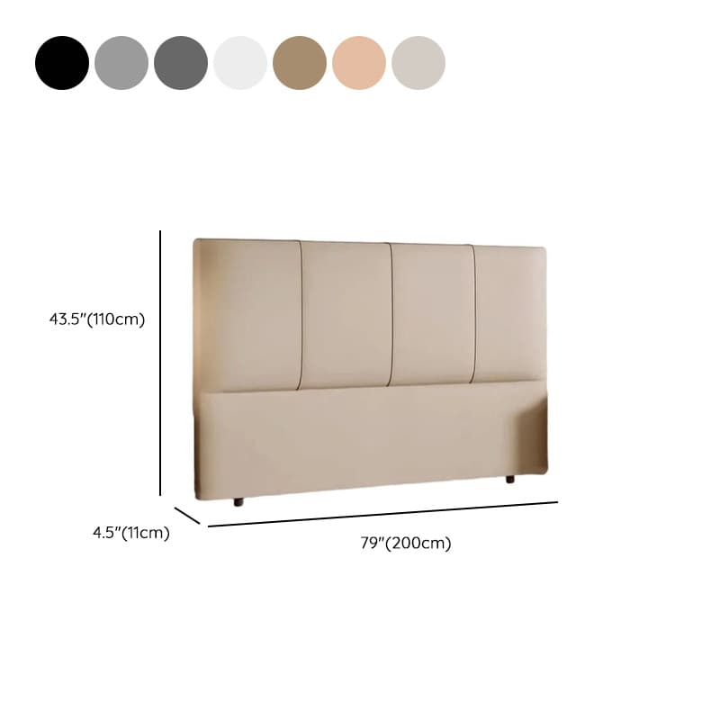 Modish Panel Headboard in Pine Wood with No Distressing, Rectangle Shape for King/Queen/Full Bed, Featuring Sponge Upholstery and Standard Height - image 16