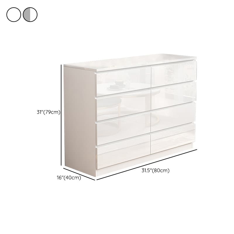 Contemporary Vertical/Horizontal Bleached Wood Semainier/Double Dresser/Bachelor Chest Pale Wood Finish 6 Drawers/5 Drawers/4 Drawers for Master Bedroom - image 22