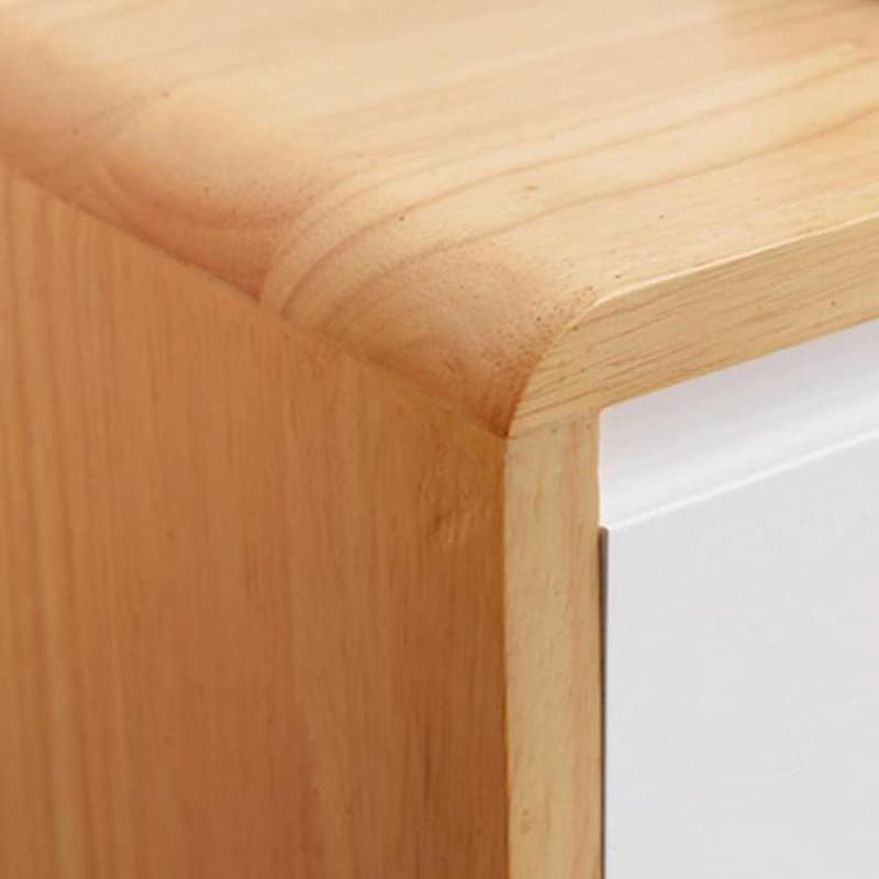 Rubberwood Scandinavian 20''x24'' Floating Mount Wood TV Stand with Drawers and Shelves - image 16