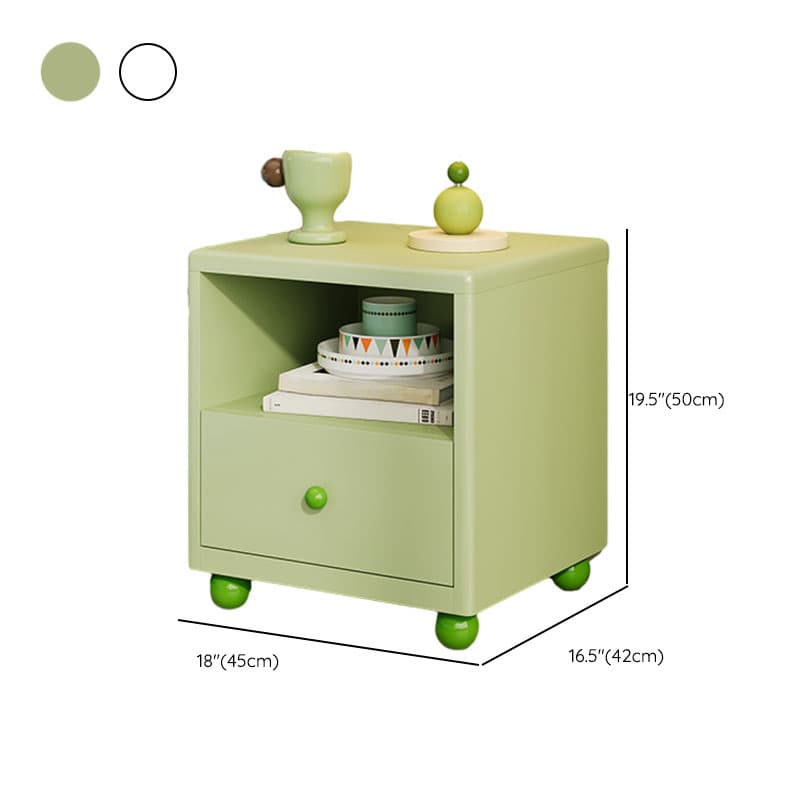 Organic Modern 2 Tiers Nightstand With Drawer Organization/Open Nightstand with Alloy Countertop - image 16