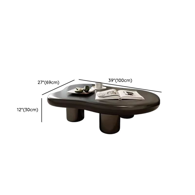 Irregular Shaped Wooden Top Coffee Table Suitable for Foyer - image 10