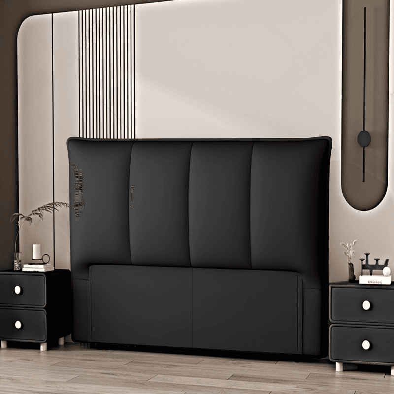 Free-standing Standard No Distressing Rectangle Panel Wood/ Upholstery Sponge Headboard, Standard（36-55“） High, Full(54"W x 75"L)/Twin(38"W x 75"L) Size