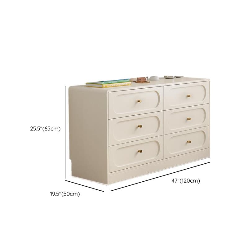 Chalk Casual Composite Wood Console Dresser with 9/6 Drawers in Horizontal Design - image 17